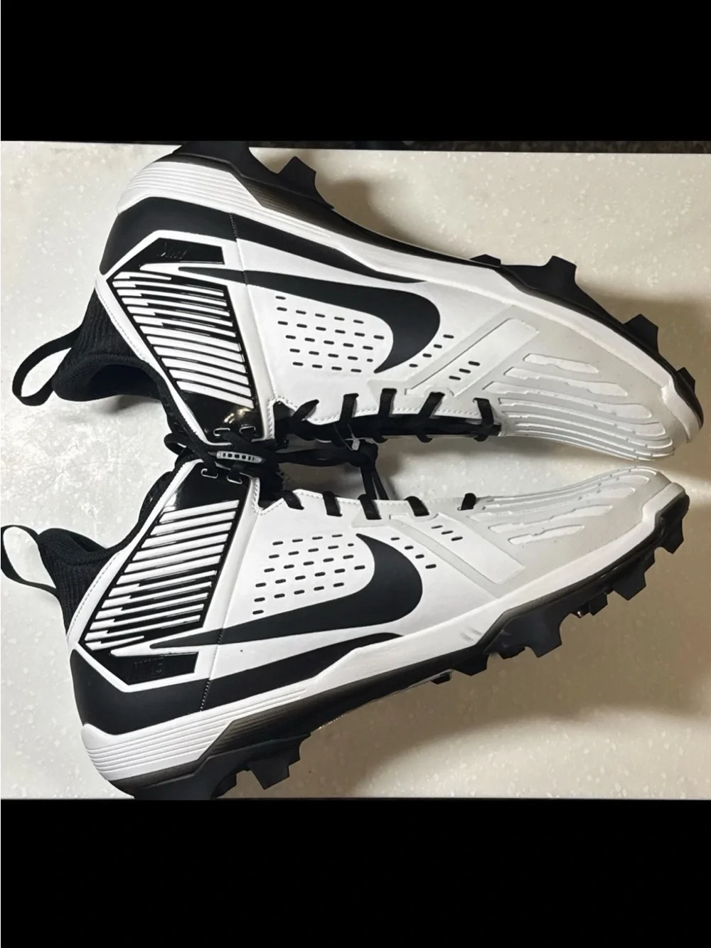Nike Force Savage Football Cleat Men's Size 16 White/Black New